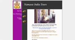 Desktop Screenshot of namasteindiatours.com